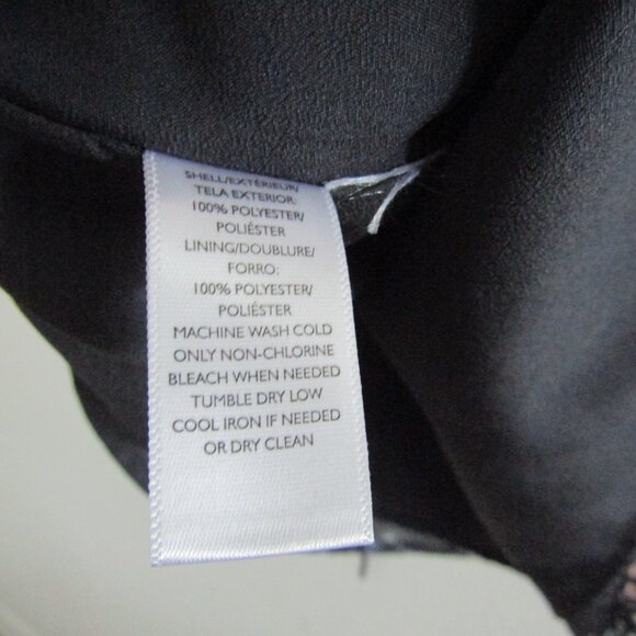 Loft Tunic Dress XS Petite Gray Floral Romantic Boho Casual Fall - Picture 11 of 11